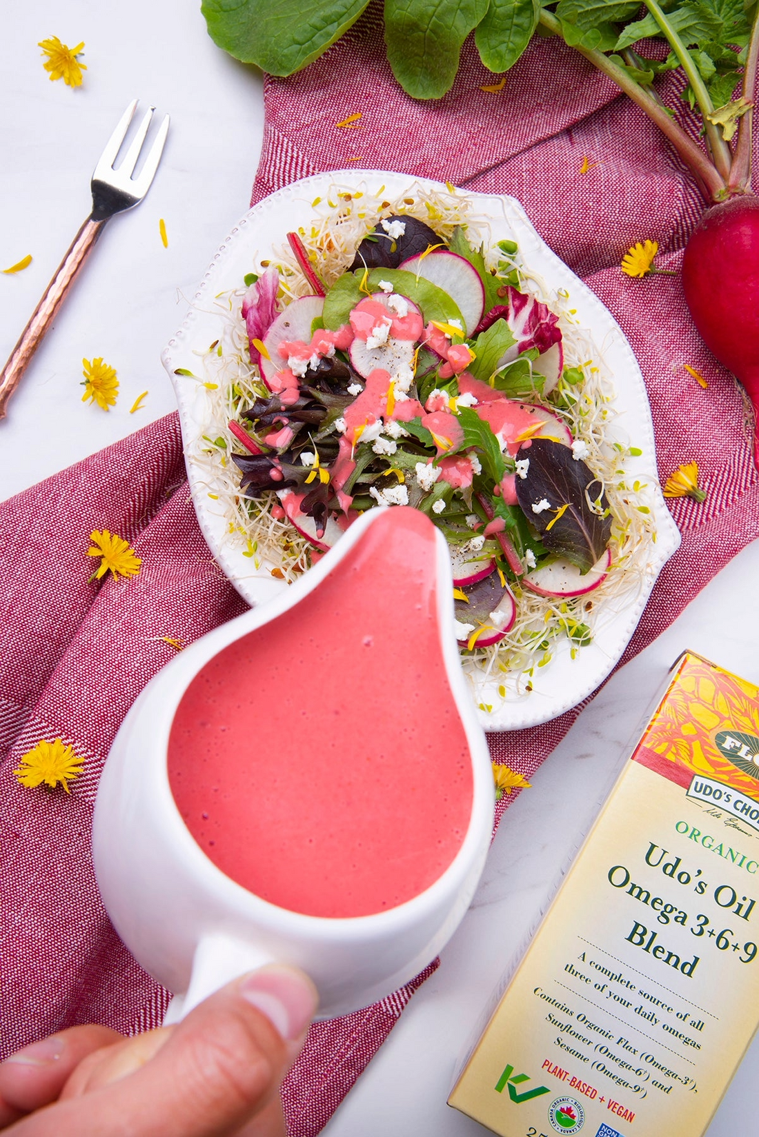 Sweet & Spicy Strawberry Summer Salad Dressing