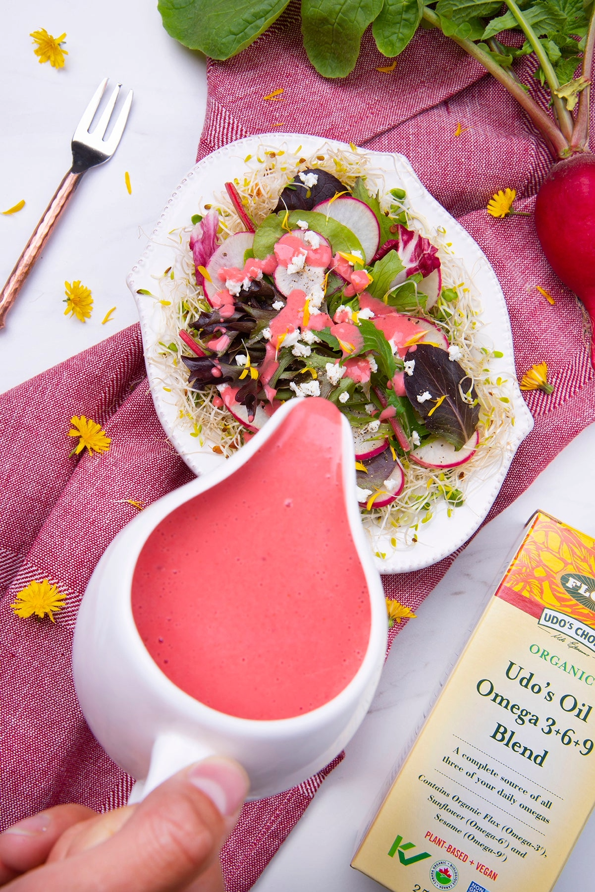 Sweet & Spicy Strawberry Summer Salad Dressing
