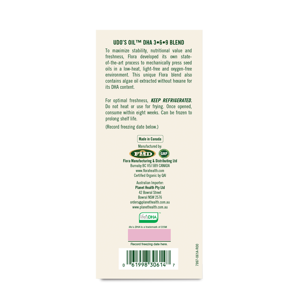 Udo's Oil Omega 3·6·9 Blend DHA