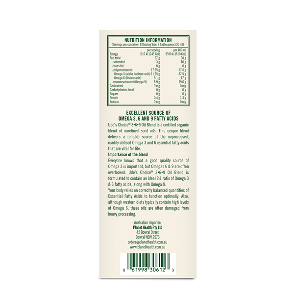 Udos' Oil Omega 3·6·9 Blend